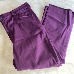 AE maroon bootcut jeans